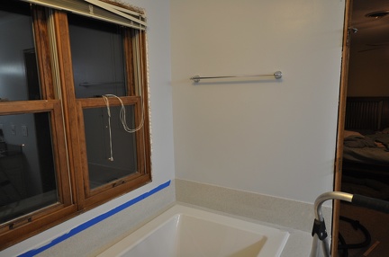 Towel bar installed